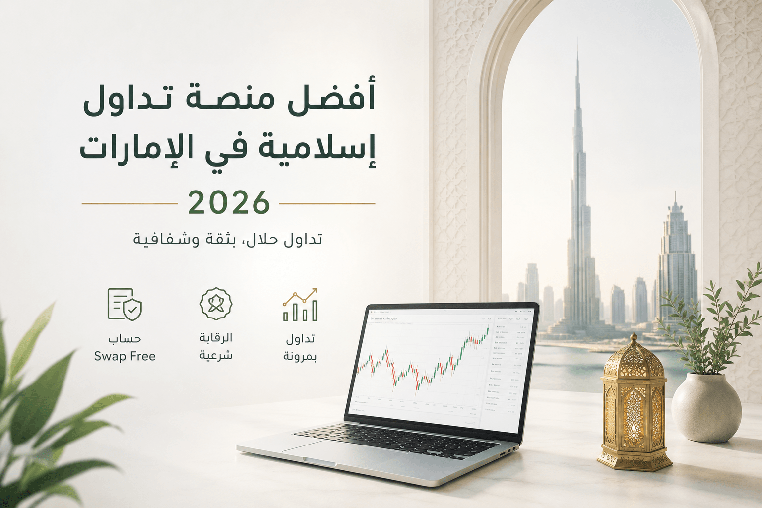 أفضل منصة تداول إسلامية في الإمارات 2026 مع حساب Swap Free وحساب تداول تجريبي